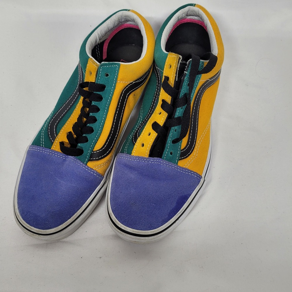 Vans Old Skool Yacht Club Multi Color Skate Shoes Mens 7.5 Womens 9